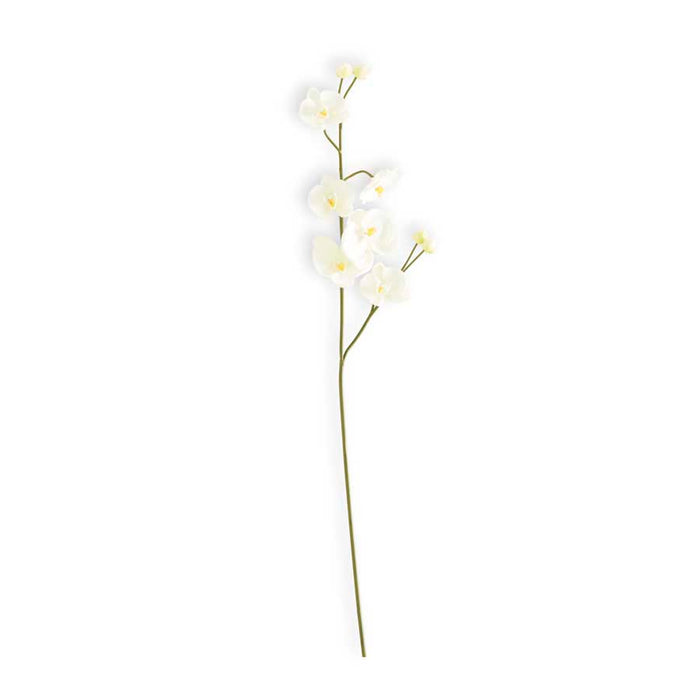 Real Touch White Phalaenopsis Orchid Stem - 30.5"