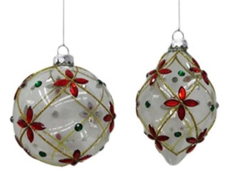 Glass Bead Ball Ornaments - 2 Options