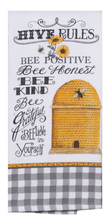 Just Bees Hive Rules Dual Purpose Terry Towel
