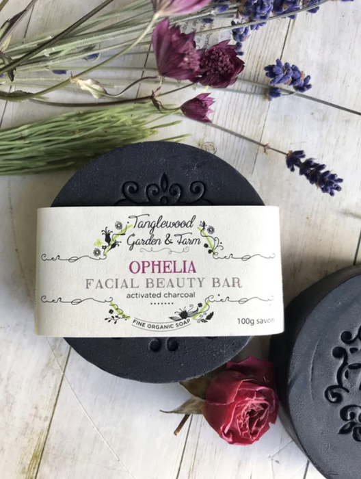 Organic Soap - Ophelia Charcoal Facial Beauty Bar Soap