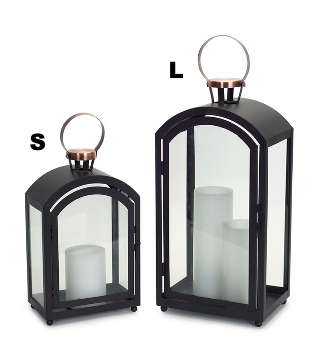 Metal Arched Lantern - 2 Sizes