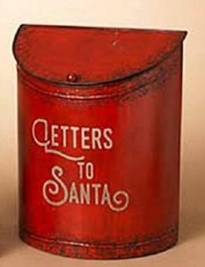 Santa Galvanized Mail Boxes - 2 Sizes